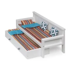 Sofa/Daybed With Trundle For 18" Dolls - White/Multi -FUNKO Shop GUEST bf2b08b1 9152 43dd a2f8 cae99e747549