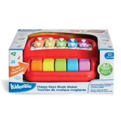 Kidoozie Happy Keys Music Maker, 2-in-1 Piano And Xylophone Instrument For Toddlers 12M+