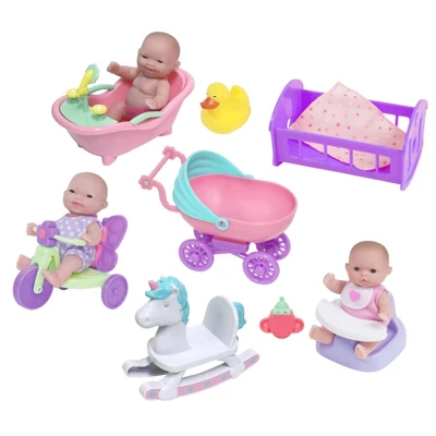 JC Toys Lots To Love Babies 5" Mini Doll House With Dolls And Accessories 1 JC Toys Lots To Love Babies 5" Mini Doll House With Dolls And Accessories