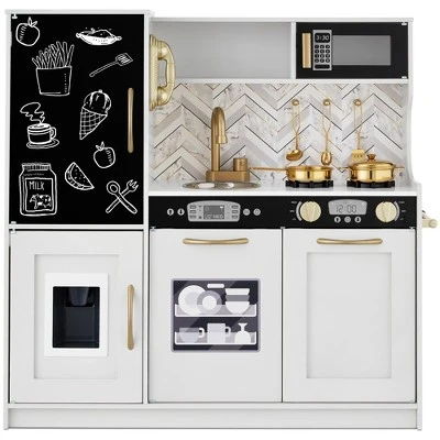 Best Choice Products Pretend Play Kitchen Wooden Toy Set For Kids W/ Telephone, Utensils, Oven, Microwave 13 Best Choice Products Pretend Play Kitchen Wooden Toy Set For Kids W/ Telephone, Utensils, Oven, Microwave - Image 13