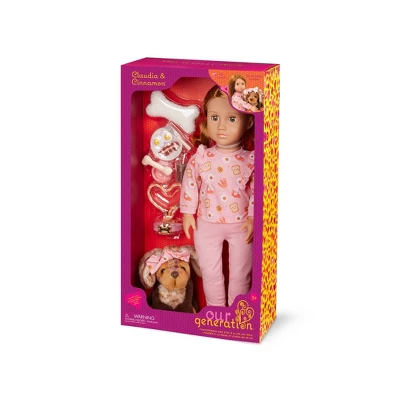 Our Generation Claudia & Cinnamon 18" Matching Doll & Pet Set 6 Our Generation Claudia & Cinnamon 18" Matching Doll & Pet Set - Image 6