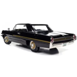 1962 Pontiac Grand Prix "Fireball Roberts Edition" Starlight Black With Gold Stripes 1/18 Diecast Model Car By Auto World -FUNKO Shop GUEST c50b8098 3482 478f 9c75 710eb8528c99