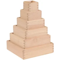 Guidecraft Stacking Transparent Rainbow Pyramid Set - 6 Pieces -FUNKO Shop GUEST c5289929 ddfa 46cf 8e7f 52a3895220aa