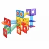 Link Magnetic Tile Building Roller Coaster Kids Block 61 Piece Set Educational Toys For Children Ages 3 Years Plus