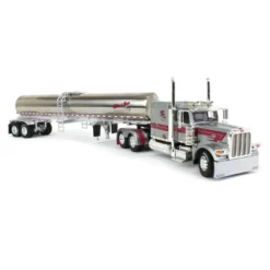First Gear DCP 1/64 Peterbilt 389 Flattop Sleeper W/ Walker Tandem-Axle Milk Tanker, Mies & Sons, Udderly Spoiled #2 In Series 60-1510