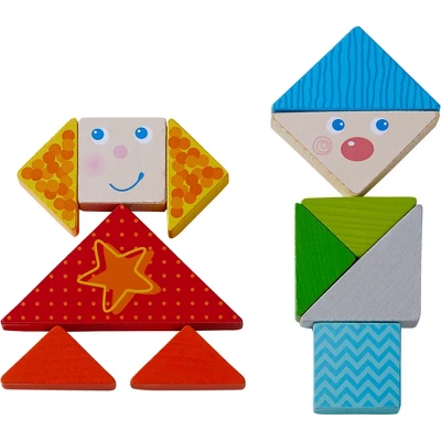 HABA Funny Faces Tangrams - Wooden Pattern Blocks (Made In Germany) 1 HABA Funny Faces Tangrams - Wooden Pattern Blocks (Made In Germany)