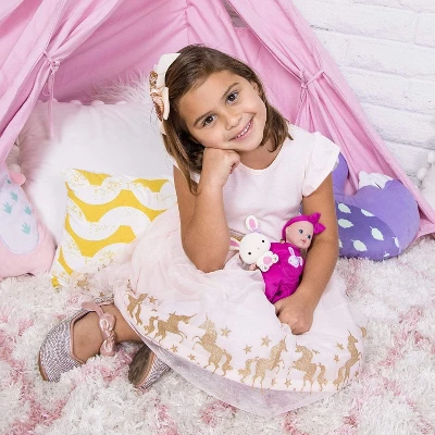 Adora Mini Baby Doll With Soft Flocked Bunny Friend- Be Bright Tots & Friends 4 Adora Mini Baby Doll With Soft Flocked Bunny Friend- Be Bright Tots & Friends - Image 4