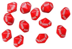 Learning Advantage 10-Sided Place Value Dice, Thousands, Set Of 12
