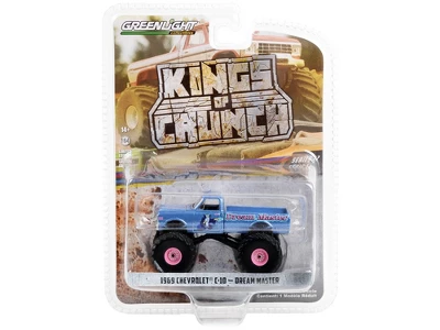 1969 Chevrolet C-10 Monster Truck Blue Metallic "Dream Master" "Kings Of Crunch" Series 12 1/64 Diecast Model Car By Greenlight 2 1969 Chevrolet C-10 Monster Truck Blue Metallic "Dream Master" "Kings Of Crunch" Series 12 1/64 Diecast Model Car By Greenlight - Image 2