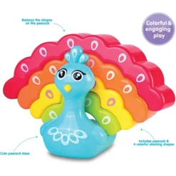 Kidoozie Rainbow Peacock Stacker, Many Ways To Stack, Colorful And Engaging Play, Easy To Grasp, For Ages 12 Months And Up 8 Kidoozie Rainbow Peacock Stacker, Many Ways To Stack, Colorful And Engaging Play, Easy To Grasp, For Ages 12 Months And Up -FUNKO Shop GUEST ca59cd00 3f4e 4125 bcf3 f0d72f640cbf