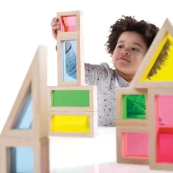 Guidecraft Rainbow Blocks - 10 Pcs