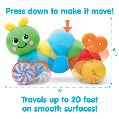 Kidoozie Press N Go Inchworm - Developmental Toy For Toddlers Ages 12 Months And Older 5 Kidoozie Press N Go Inchworm - Developmental Toy For Toddlers Ages 12 Months And Older - Image 5