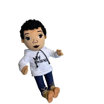 Our Brown Boy Joy Original My Friend White Hoodie Baby Doll 3 1 Our Brown Boy Joy Original My Friend White Hoodie Baby Doll 3