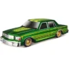 1987 Chevrolet Caprice Green Metallic With Graphics "Lowriders" "Classic Muscle" Series 1/26 Diecast Model Car By Maisto
