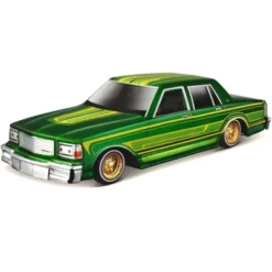1987 Chevrolet Caprice Green Metallic With Graphics "Lowriders" "Classic Muscle" Series 1/26 Diecast Model Car By Maisto