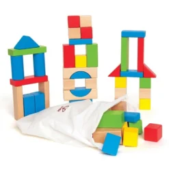 HAPE Natural And Color Maple Blocks - Set Of 100
