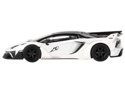 Lamborghini Aventador GT EVO "LB-Silhouette WORKS" White Limited Ed To 4800 Pcs 1/64 Diecast Model Car By True Scale Miniatures