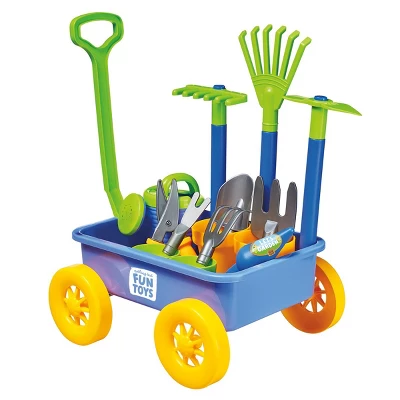 Nothing But Fun Toys Let's Garden Wagon Playset With Gardening Tools - 14 Pieces 1 Nothing But Fun Toys Let's Garden Wagon Playset With Gardening Tools - 14 Pieces