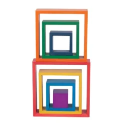 TickiT Wooden Rainbow Architect Squares, Set Of 7 -FUNKO Shop GUEST cf865465 3c4e 48ea 9f36 0805df82f1c1