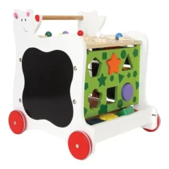 Small Foot Wooden Bear Baby Walker And Activity Center