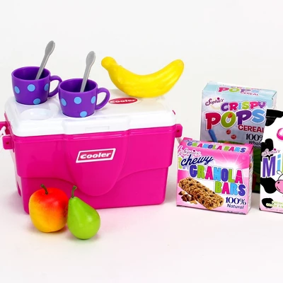 Sophia’s Cooler, Mugs And Grocery Food Set For 18'' Dolls, Hot Pink 1 Sophia’s Cooler, Mugs And Grocery Food Set For 18'' Dolls, Hot Pink
