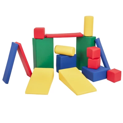 ECR4Kids SoftZone Building Foam Blocks, Large Unit-Style Soft Builder Blocks, 16-Piece 9 ECR4Kids SoftZone Building Foam Blocks, Large Unit-Style Soft Builder Blocks, 16-Piece - Image 9