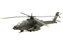 Boeing AH-64 Apache Attack Helicopter Olive Drab "United States Army" "Military Mission" Series 1/55 Diecast Model By New Ray