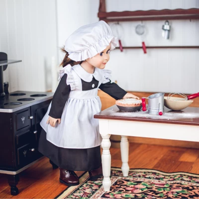 The Queen's Treasures 18 Inch Doll 4 Piece Kitchen Maid Clothes Outfit 2 The Queen's Treasures 18 Inch Doll 4 Piece Kitchen Maid Clothes Outfit - Image 2