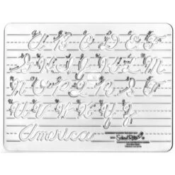 School Rite Handwriting Instruction Guide Template, Uppercase Cursive