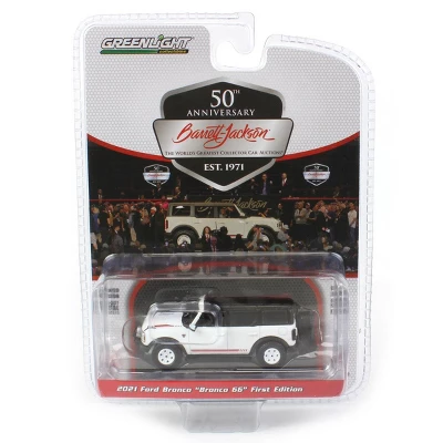 Greenlight Collectibles 1/64 2021 Ford Bronco First Edition Bronco 66 Barrett Jackson Scottsdale Series 11 37270-F 4 Greenlight Collectibles 1/64 2021 Ford Bronco First Edition Bronco 66 Barrett Jackson Scottsdale Series 11 37270-F - Image 4