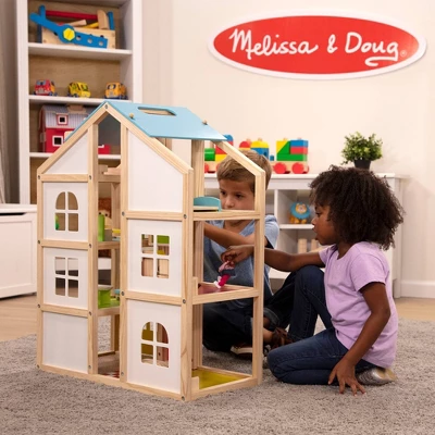 Melissa & Doug Hi-Rise Wooden Dollhouse With Furniture, Garage And Working Elevator 6 Melissa & Doug Hi-Rise Wooden Dollhouse With Furniture, Garage And Working Elevator - Image 6
