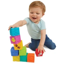 Kidoozie Squeak 'n Stack Blocks For Infants And Toddlers Ages 6-24 Months -FUNKO Shop GUEST db68cd90 3222 4904 be46 c22e3888634a