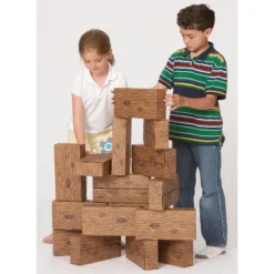 Smart Monkey Toys Giant Timber Blocks, 16 Pieces