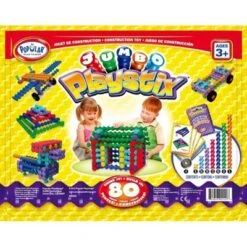 Popular Playthings Jumbo Playstix 80-Piece Set