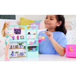 Barbie Cute ‘n’ Cozy Café Doll And Playset, 21 Accessories With Color Change Teapot (Target Exclusive)