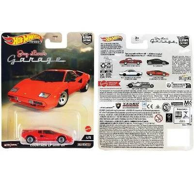 Lamborghini Countach LP 5000 QV Red "Jay Leno’s Garage" Diecast Model Car By Hot Wheels 2 Lamborghini Countach LP 5000 QV Red "Jay Leno’s Garage" Diecast Model Car By Hot Wheels - Image 2