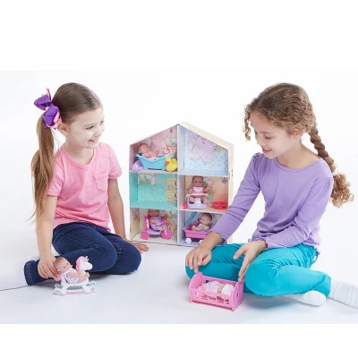 JC Toys Lots To Love Babies 5" Mini Doll House With Dolls And Accessories 2 JC Toys Lots To Love Babies 5" Mini Doll House With Dolls And Accessories - Image 2