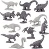 Hingfat Dinosaur Toy Figures Playset, 64 Pieces