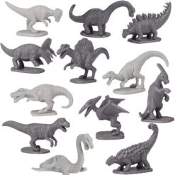 Hingfat Dinosaur Toy Figures Playset, 64 Pieces