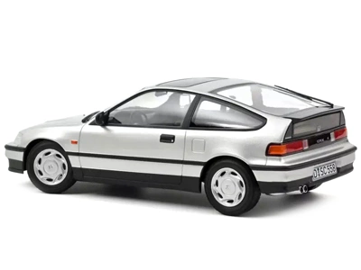 1990 Honda CRX Silver Metallic With Sunroof 1/18 Diecast Model Car By Norev 2 1990 Honda CRX Silver Metallic With Sunroof 1/18 Diecast Model Car By Norev - Image 2