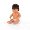 Miniland Educational Anatomically Correct 15" Baby Doll, Boy, Brunette Hair
