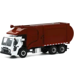 2019 Mack LR Refuse Garbage Truck White And Burgundy "S.D. Trucks" Series 10 1/64 Diecast Model By Greenlight