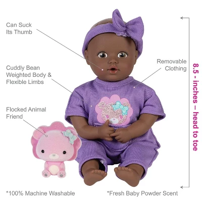 Adora Mini Baby Doll With Soft Flocked Lion Friend- Be Bright Tots & Friends 3 Adora Mini Baby Doll With Soft Flocked Lion Friend- Be Bright Tots & Friends - Image 3