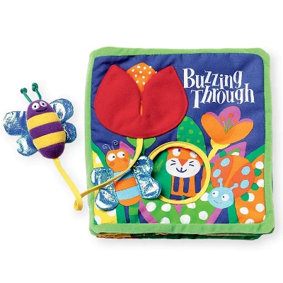 Manhattan Toy Soft Activity Book With Tethered Toy Buzzing Through 1 Manhattan Toy Soft Activity Book With Tethered Toy Buzzing Through