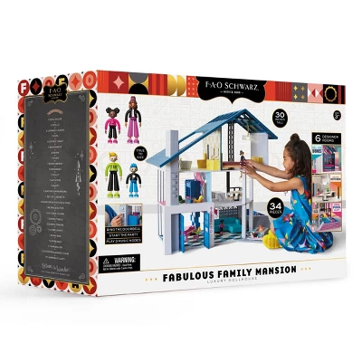 FAO Schwarz Toy Wood Ultimate Doll House LED 11 FAO Schwarz Toy Wood Ultimate Doll House LED - Image 11