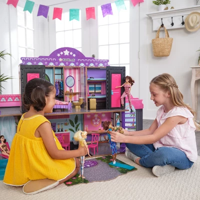 KidKraft 2-in-1 Wooden Hotel & Waterslide Dollhouse 6 KidKraft 2-in-1 Wooden Hotel & Waterslide Dollhouse - Image 6