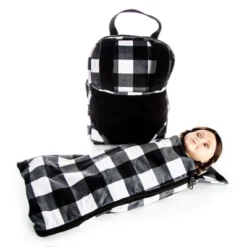 The Queen;'sTreasures 18" Doll Carrier And Sleeping Bag, Black & White -FUNKO Shop GUEST ea004025 92f6 43de 9b92 558aa729427a