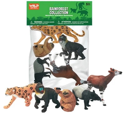 Wild Republic Polybag Rainforest Animal Figure, 12 Inches 1 Wild Republic Polybag Rainforest Animal Figure, 12 Inches
