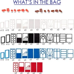 Big Bag Of Bricks Brick House Building Set, 500 Pieces