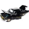 1962 Pontiac Grand Prix "Fireball Roberts Edition" Starlight Black With Gold Stripes 1/18 Diecast Model Car By Auto World